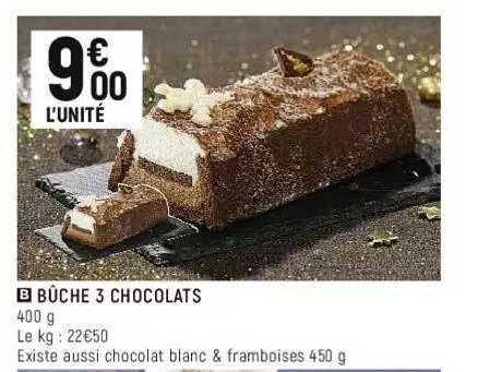 Bûche 3 Chocolats
