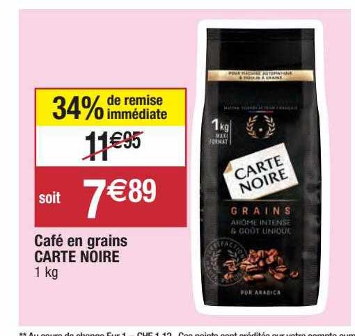 Café En Grains Carte Noire