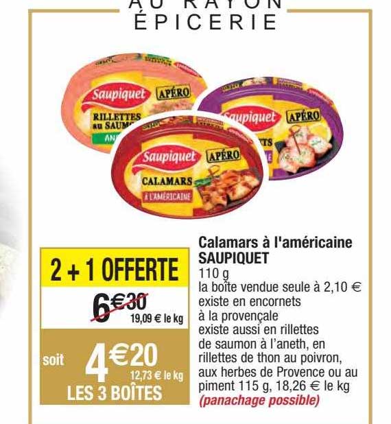 Calamars à L'américaine Saupiquet