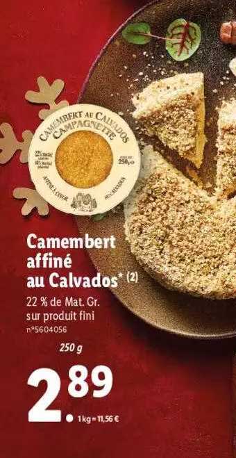 Camembert Affiné Au Calvados