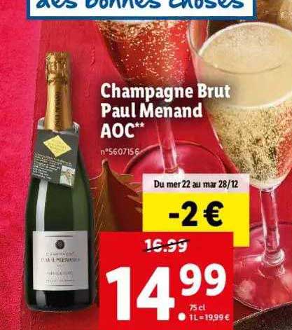 Champagne Brut Paul Menand Aoc