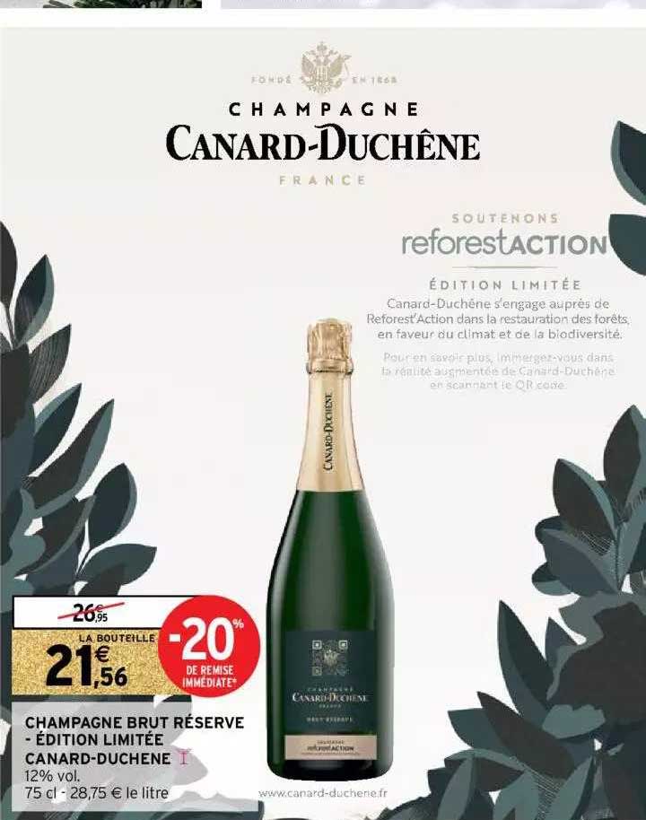 Champagne Brut Réserve - édition Limitée Canard-duchêne