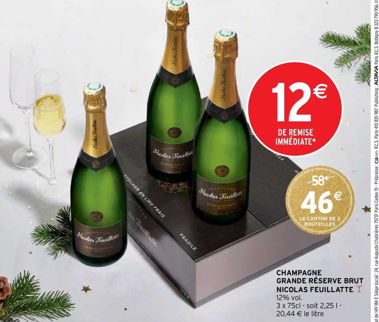 champagne grande réserve brut nicolas feuillatte