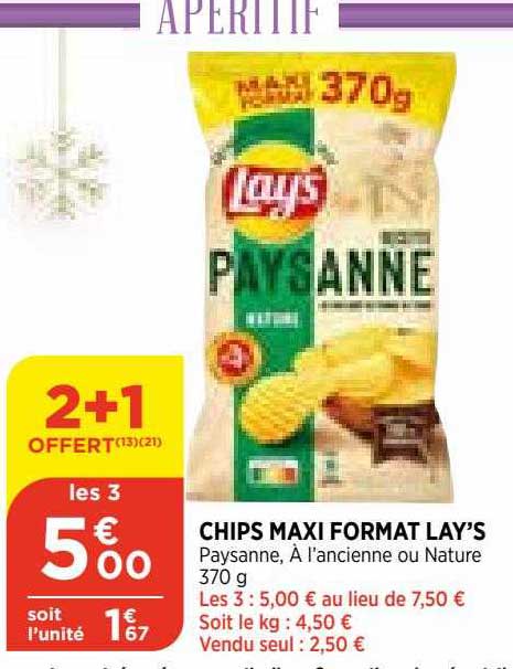 chips maxi format lay's