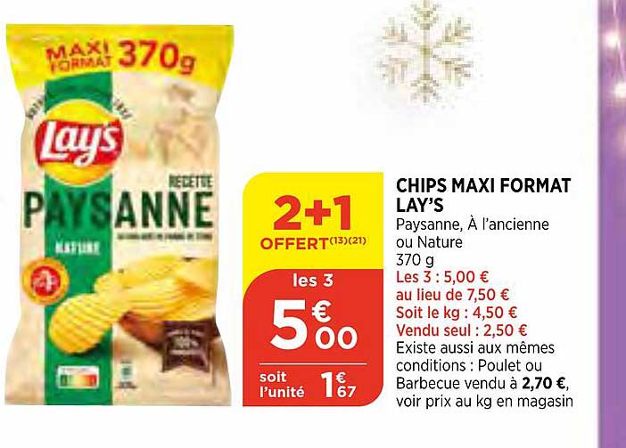 chips maxi format lay's