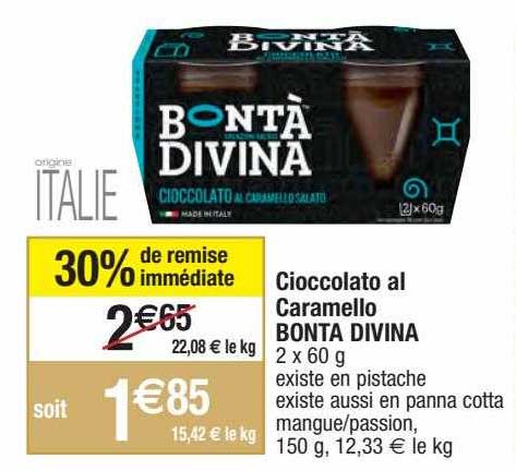 cioccolato al caramello bonta divina
