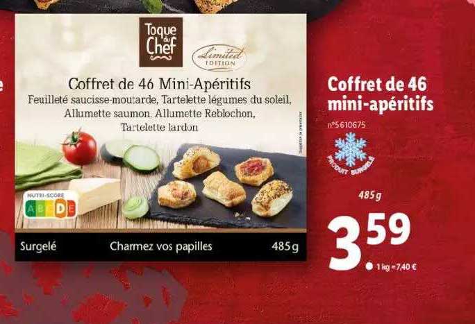 Coffret De 46 Mini-apéritifs Toque Du Chef