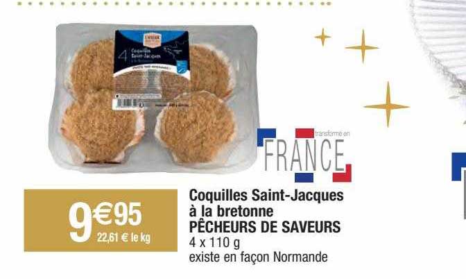 Coquilles Saint-jacques à La Bretonne Pêcheur De Saveurs
