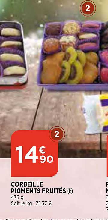 corbeille pigments fruités