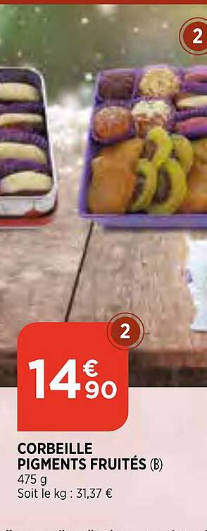 corbeille pigments fruités