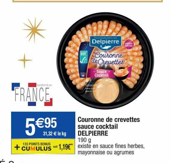 Couronne De Crevettes Sauce Cocktail Delpierre