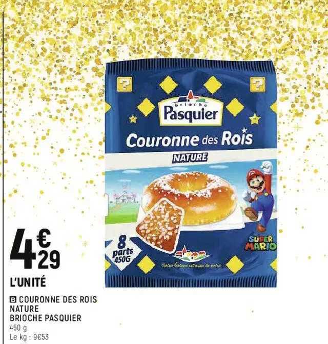 couronne des rois nature brioche pasquier