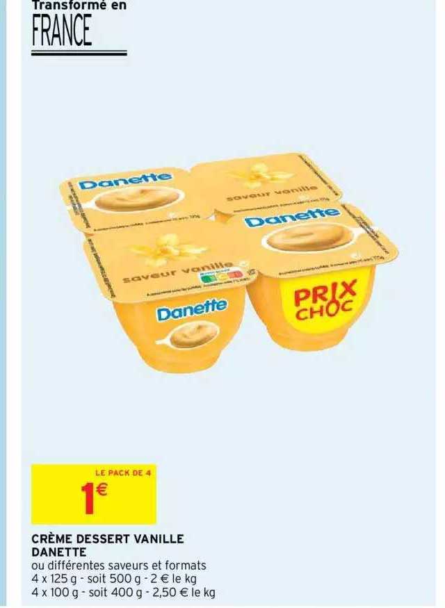 Crème Dessert Vanille Danette