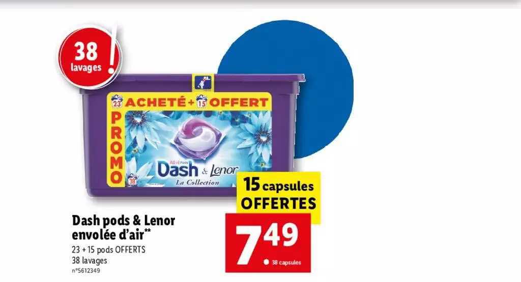 dash pods & lenor envolée d'air