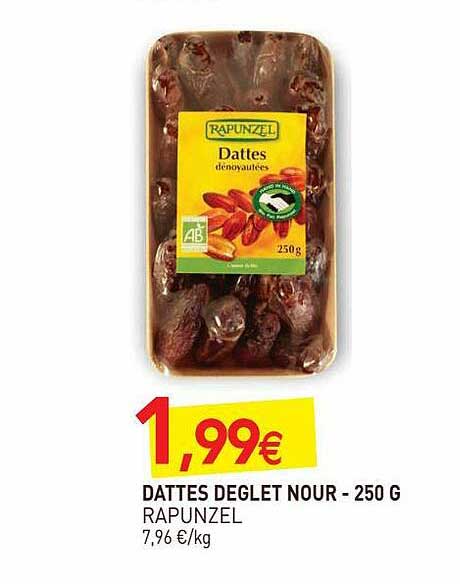 dattes deglet nour rapunzel - 250 g