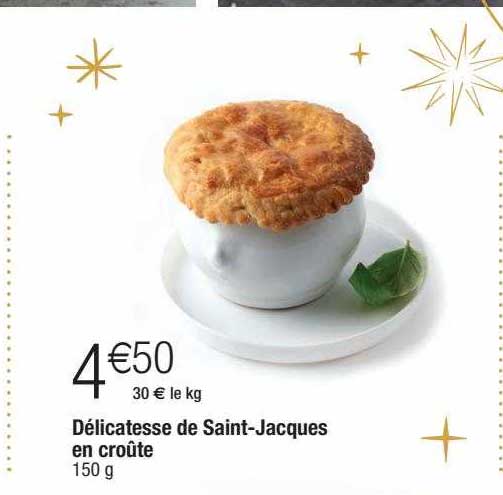 délicatesse de saint-jacques en croûte