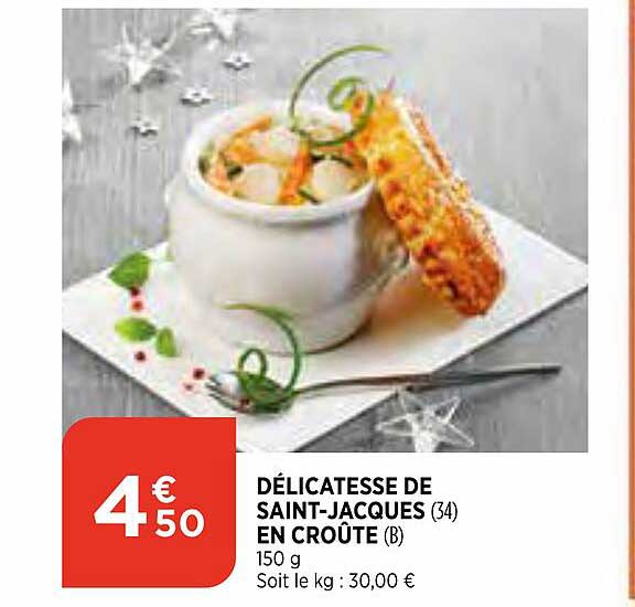 délicatesse de saint-jacques en croûte