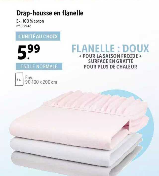 drap-housse en flanelle