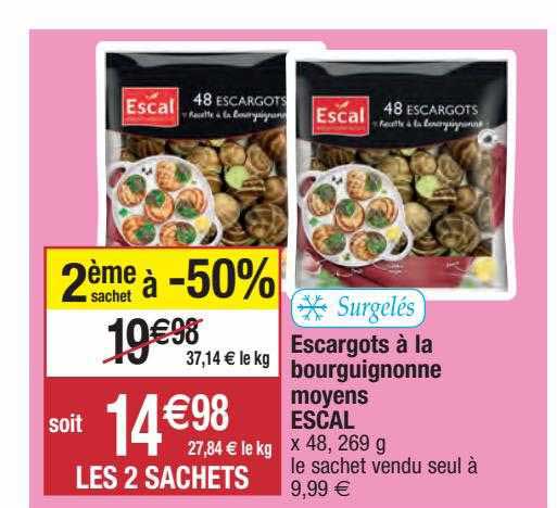 escargots à la bouruignonne moyens escal