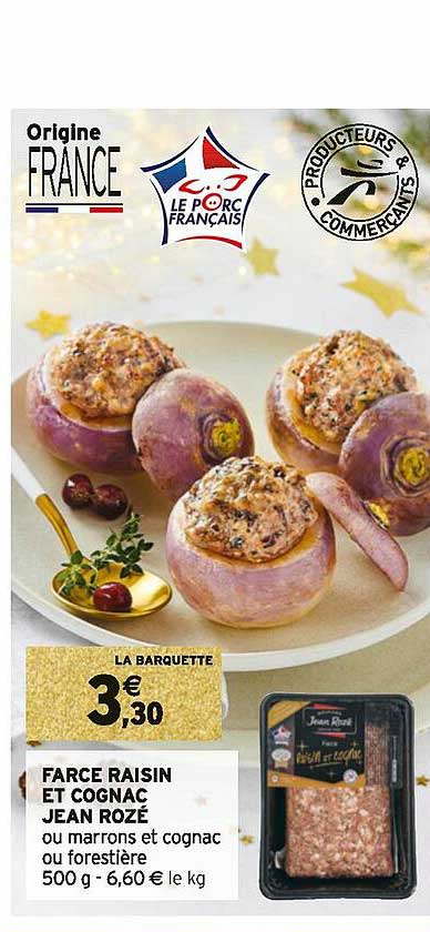 farce raisin et cognac jean rozé
