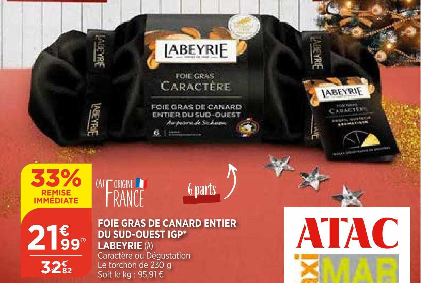 foie gras de canard entier du sud-ouest igp labeyrie