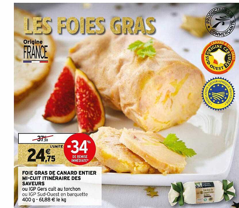foie gras de canard entier mi-cuit itinéraire des saveurs