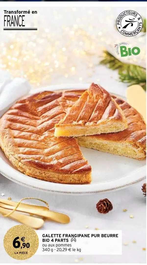 Galette Frangipane Pur Beurre Bio 4 Parts