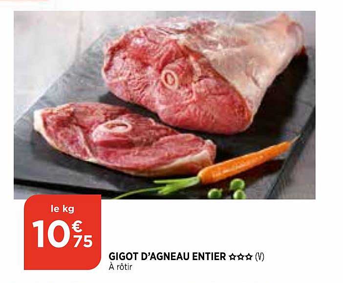 gigot d'agneau entier ***