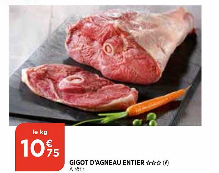 gigot d'agneau entier ***