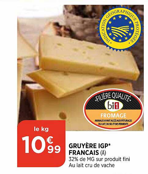 Gruyère Igp Français