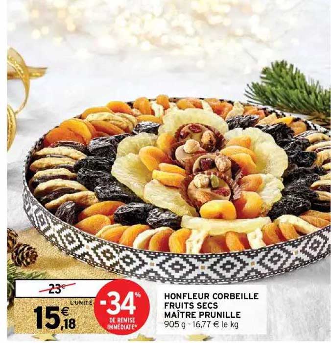 honfleur corbeille fruits secs maître prunille