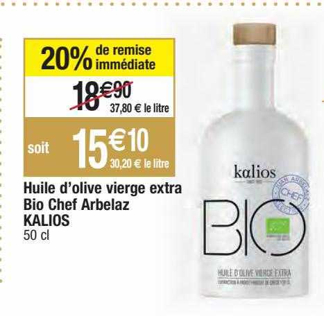 huile d'olive vierge extra bio chef arbelaz kalios