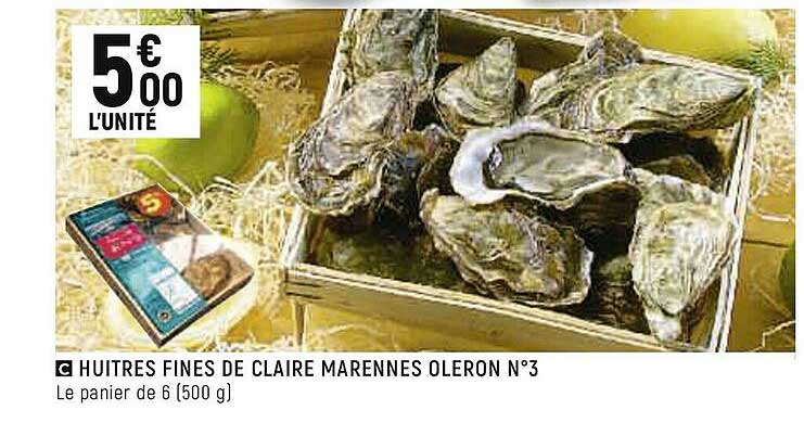 huîtres fines de claire marennes oléron n°3