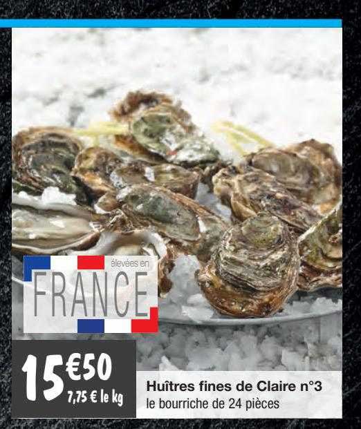 Huîtres Fines De Claire N°3