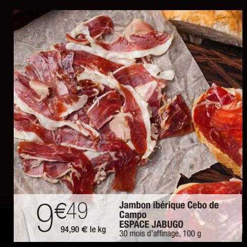 jambon ibérique cebo de campo espace jabugo