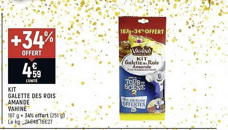 kit galette des rois amande vahiné