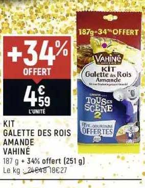 kit galette des rois amande vahiné