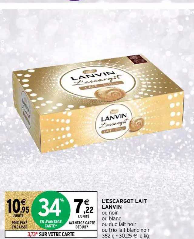 L'escargot Lait Lanvin