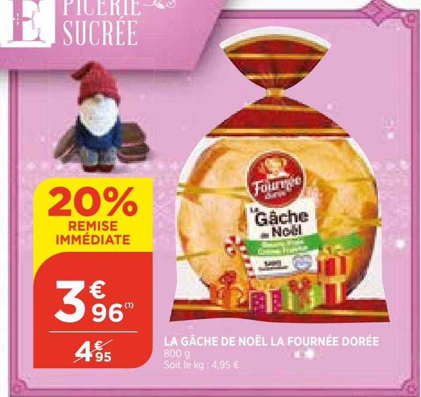 la gâche de noël la fournée dorée