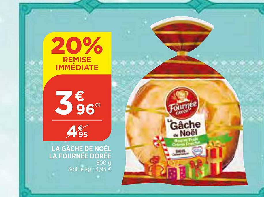la gâche de noël la fournée dorée