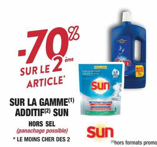 la gamme additif sun