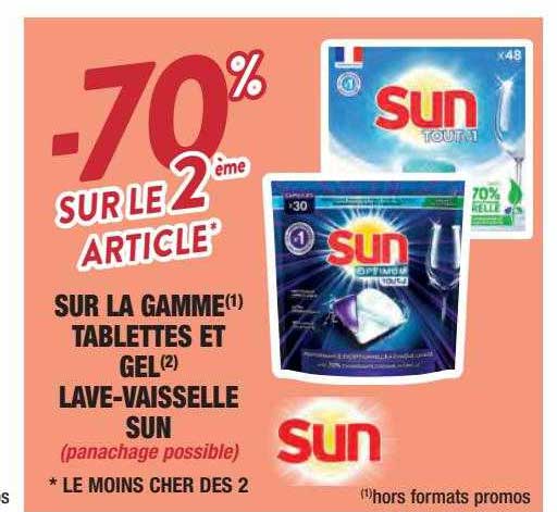 La Gamme Tablettes Et Gel Lave-vaisselle Sun