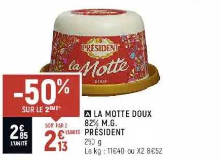 la motte doux 82% m.g. président