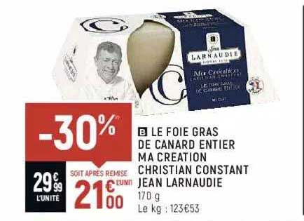 le foie gras de canard entier ma création christian constant jean larnaudie