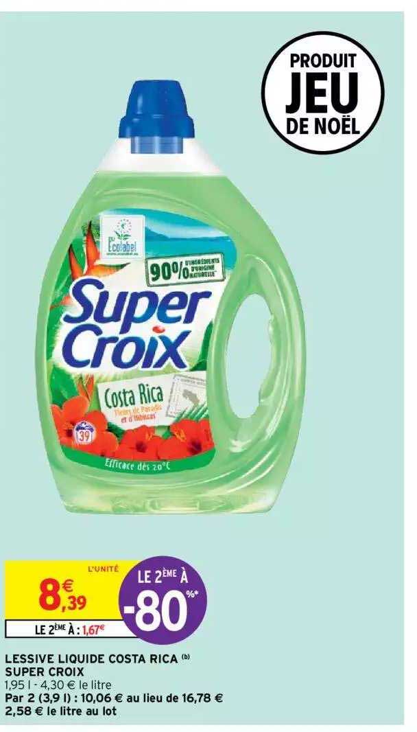 lessive liquide costa rica super croix