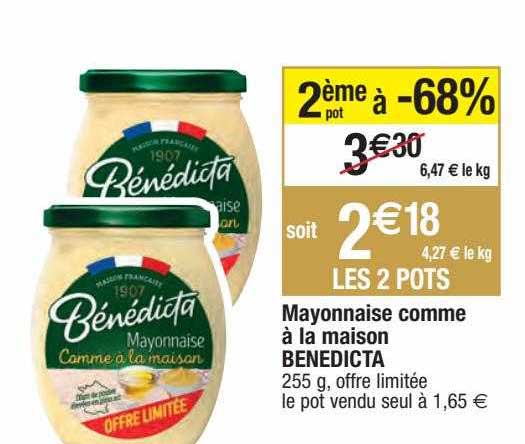 mayonnaise comme à la maison bénédicta