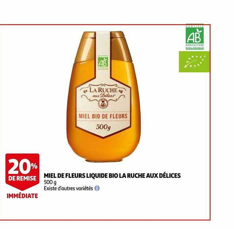 miel de fleurs liquide bio la ruche aux délices