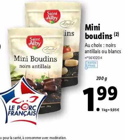 mini boudins saint alby