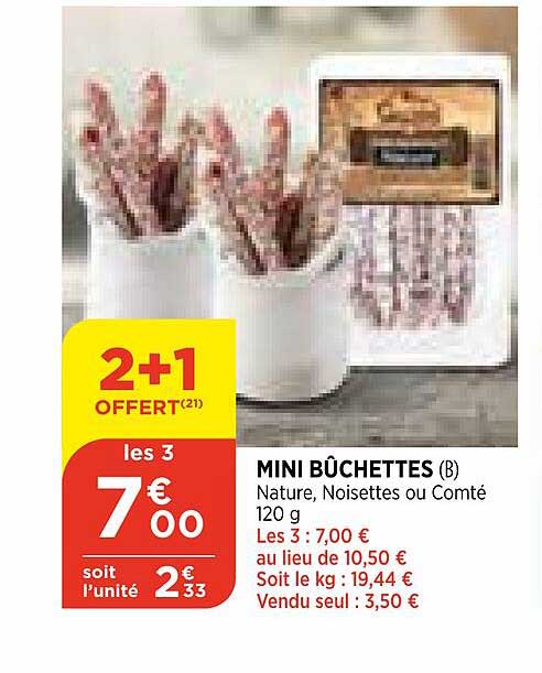 Mini Bûchettes