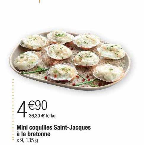 mini coquilles saint-jacques à la bretonne